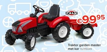 Promoties Traktor garden master met kar - Falk - Geldig van 20/10/2018 tot 06/12/2018 bij Euro Shop