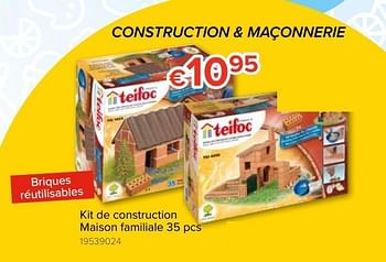 Promotions Kit de construction maison familiale 35 pcs - teifoc - Valide de 20/10/2018 à 06/12/2018 chez Euro Shop