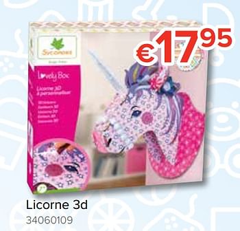 Promotions Licorne 3d - Sycomore - Valide de 20/10/2018 à 06/12/2018 chez Euro Shop