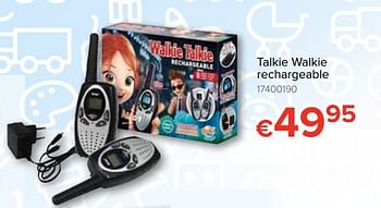 Promotions Talkie walkie rechargeable - Buki France - Valide de 20/10/2018 à 06/12/2018 chez Euro Shop