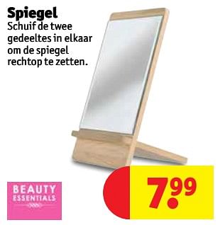 Promoties Spiegel - Beauty Essentials - Geldig van 23/10/2018 tot 28/10/2018 bij Kruidvat