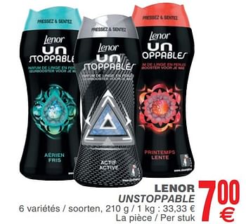 Promoties Lenor unstoppable - Lenor - Geldig van 23/10/2018 tot 29/10/2018 bij Cora