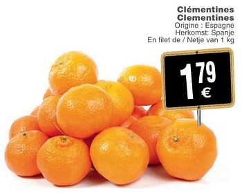 Promotions Clémentines clementines - Produit maison - Cora - Valide de 23/10/2018 à 29/10/2018 chez Cora