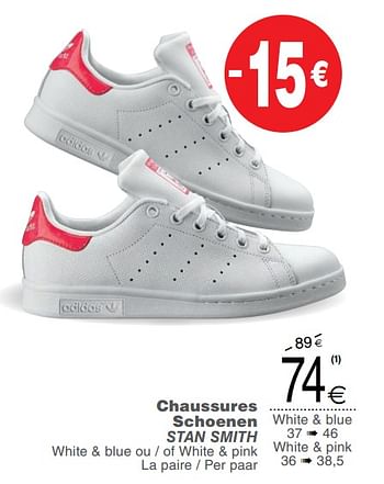 Promoties Chaussures - schoenen - Adidas - Geldig van 23/10/2018 tot 05/11/2018 bij Cora