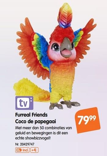 Promoties Furreal friends coco de papegaai - FurReal Friends - Geldig van 17/10/2018 tot 29/11/2018 bij Fun