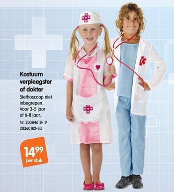 Promoties Kostuum verpleegster of dokter - Huismerk - Fun - Geldig van 17/10/2018 tot 29/11/2018 bij Fun