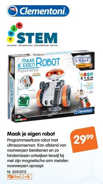 Promoties Maak je eigen robot - Clementoni - Geldig van 17/10/2018 tot 29/11/2018 bij Fun