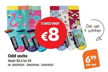 Promoties Odd socks - Huismerk - Fun - Geldig van 17/10/2018 tot 29/11/2018 bij Fun