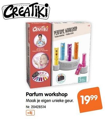 Promoties Parfum workshop - Creatiki - Geldig van 17/10/2018 tot 29/11/2018 bij Fun