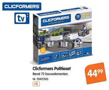 Promoties Clicformers politieset - Clicformers - Geldig van 17/10/2018 tot 29/11/2018 bij Fun