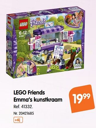 Promoties Lego friends emma`s kunstkraam - Lego - Geldig van 17/10/2018 tot 29/11/2018 bij Fun