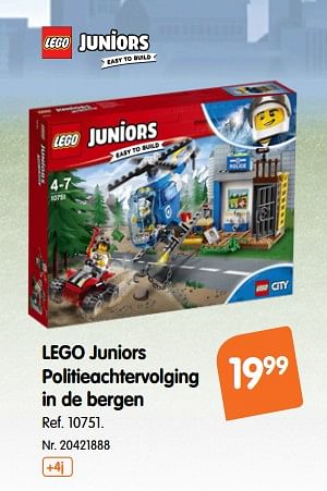 Promoties Lego juniors politieachtervolging in de bergen - Lego - Geldig van 17/10/2018 tot 29/11/2018 bij Fun