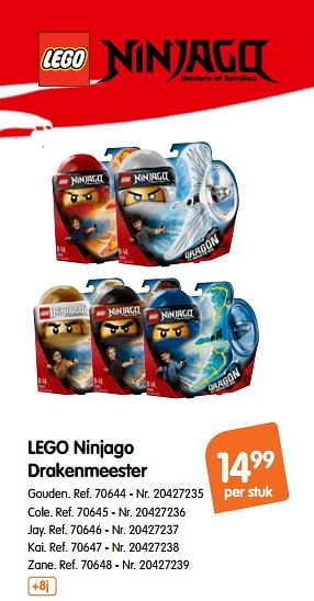 Promoties Lego ninjago drakenmeester - Lego - Geldig van 17/10/2018 tot 29/11/2018 bij Fun