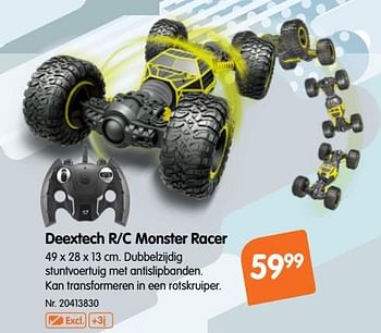 Promoties Deextech r-c monster racer - Huismerk - Fun - Geldig van 17/10/2018 tot 29/11/2018 bij Fun