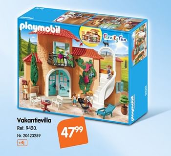 Promotions Vakantievilla - Playmobil - Valide de 17/10/2018 à 29/11/2018 chez Fun