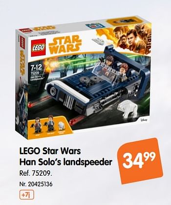 Promoties Lego star wars han solo`s landspeeder - Lego - Geldig van 17/10/2018 tot 29/11/2018 bij Fun