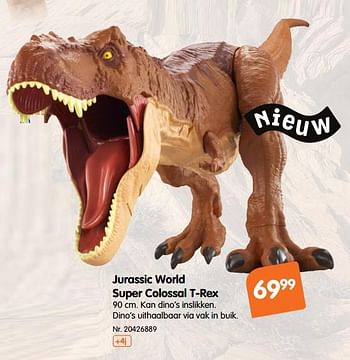 Promoties Jurassic world super colossal t-rex - Jurassic World - Geldig van 17/10/2018 tot 29/11/2018 bij Fun