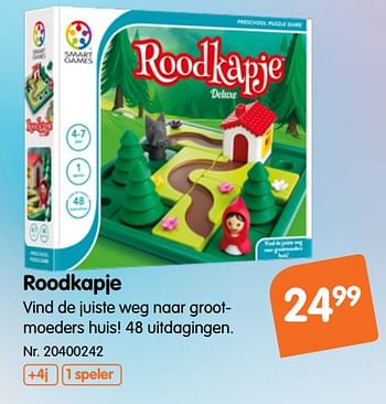 Promotions Roodkapje - Smart Games - Valide de 17/10/2018 à 29/11/2018 chez Fun