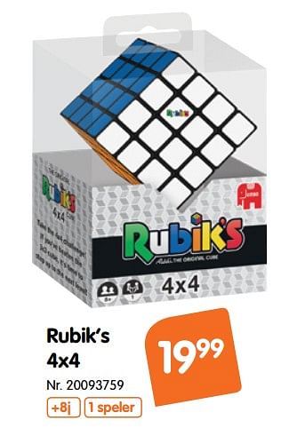 Promotions Rubik`s 4x4 - Jumbo - Valide de 17/10/2018 à 29/11/2018 chez Fun