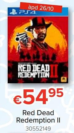 Promoties Red dead redemption ii - Rockstar Games - Geldig van 20/10/2018 tot 06/12/2018 bij Euro Shop