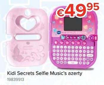 Promotions Kidi secrets selfie music`s azerty - Vtech - Valide de 20/10/2018 à 06/12/2018 chez Euro Shop