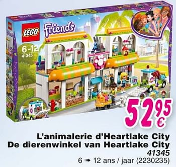 Promoties L`animalerie d`heartiake city de dierenwinkel van heartlake city 41345 - Lego - Geldig van 19/10/2018 tot 08/12/2018 bij Cora