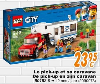 Promoties Le pick-up et sa caravane de pick-up en zijn caravan - Lego - Geldig van 19/10/2018 tot 08/12/2018 bij Cora
