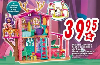 Promoties Maison danessa biche ou maison de pand cosy de house of panda playhouse - Mattel - Geldig van 19/10/2018 tot 08/12/2018 bij Cora