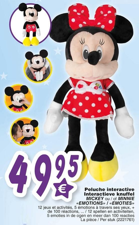 peluche minnie emotion