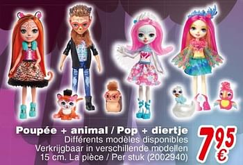 Promotions Poupée + animal - pop + diertje - Mattel - Valide de 19/10/2018 à 08/12/2018 chez Cora