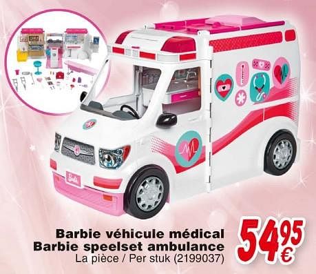 barbie véhicule medical