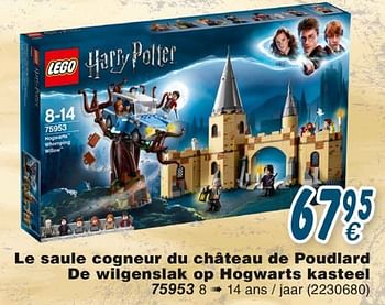 Promoties Le saule cogneur du château de poudlard de wilgenslak op hogwarts kasteel - Lego - Geldig van 19/10/2018 tot 08/12/2018 bij Cora