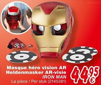 Promotions Masque héro vision ar heldenmasker ar.visie iron man - Hasbro - Valide de 19/10/2018 à 08/12/2018 chez Cora