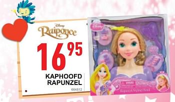 Promoties Kaphoofd rapunzel - Disney - Geldig van 17/10/2018 tot 08/12/2018 bij Trafic