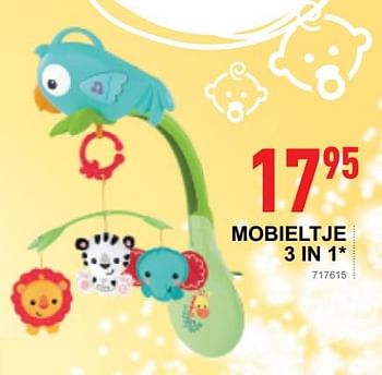 Promoties Mobieltje 3 in 1 - Fisher-Price - Geldig van 17/10/2018 tot 08/12/2018 bij Trafic