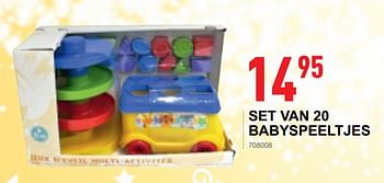 Promoties Set van 10 babyspeeltjes - Redbox - Geldig van 17/10/2018 tot 08/12/2018 bij Trafic