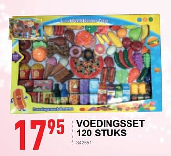 Promoties Voedingsset 120 stuks - Huismerk - Trafic  - Geldig van 17/10/2018 tot 08/12/2018 bij Trafic