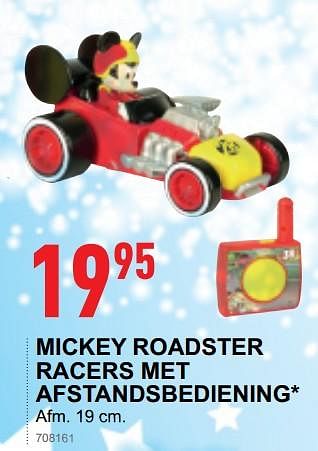 Promoties Mickey roadster racers met afstandsbediening - Mickey Mouse - Geldig van 17/10/2018 tot 08/12/2018 bij Trafic