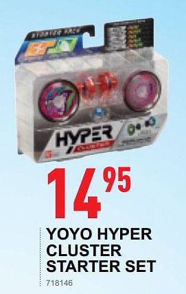 Promoties Yoyo hyper cluster starter set - Hyper Cluster - Geldig van 17/10/2018 tot 08/12/2018 bij Trafic