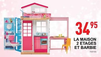 Promotions La maison 2 etages et barbie - Mattel - Valide de 17/10/2018 à 08/12/2018 chez Trafic