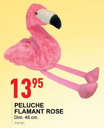 Promotions Peluche flamant rose - Produit maison - Trafic  - Valide de 17/10/2018 à 08/12/2018 chez Trafic