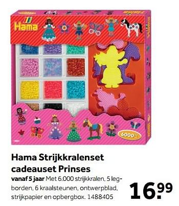Promoties Hama strijkkralenset cadeauset prinses - Hama - Geldig van 08/10/2018 tot 09/12/2018 bij Intertoys