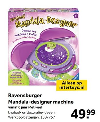 Promoties Ravensburger mandala-designer machine - Ravensburger - Geldig van 08/10/2018 tot 09/12/2018 bij Intertoys