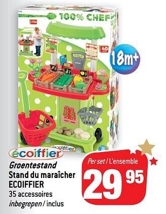 Promoties Groentestand stand du maraîcher ecoiffier - Ecoiffier - Geldig van 24/10/2018 tot 06/12/2018 bij Match