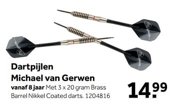 Promoties Dartpijlen michael van gerwen - Michael van Gerwen - Geldig van 08/10/2018 tot 09/12/2018 bij Intertoys