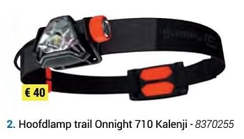 Promotions Hoofdlamp trail onnight 710 kalenji - Kalenji - Valide de 08/10/2018 à 23/12/2018 chez Decathlon