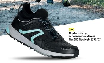 Promoties Nordic walking schoenen voor dames nw 580 newfeel - Newfeel - Geldig van 08/10/2018 tot 23/12/2018 bij Decathlon
