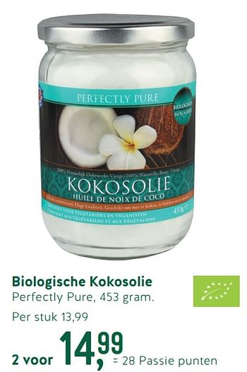 Promoties Biologische kokosolie - Perfectly Pure - Geldig van 22/10/2018 tot 11/11/2018 bij Holland & Barret