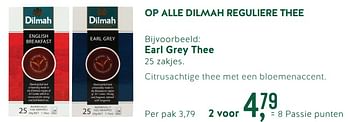 Promoties Earl grey thee - Dilmah - Geldig van 22/10/2018 tot 11/11/2018 bij Holland & Barret