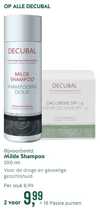Vervagen Geavanceerd Misbruik Decubal Milde shampoo - Promotie bij Holland & Barret